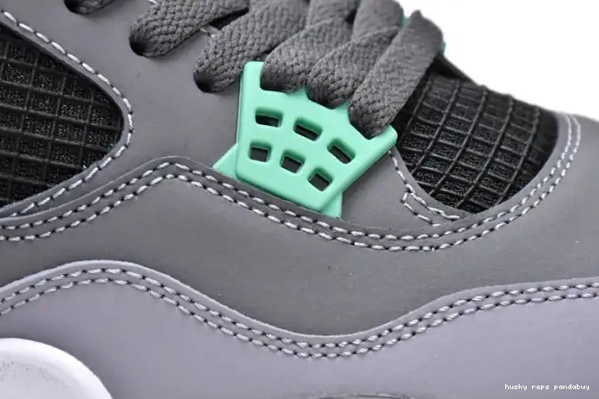 Rep Husky Jordan 4 Retro Green Glow Air 308497-033 0408